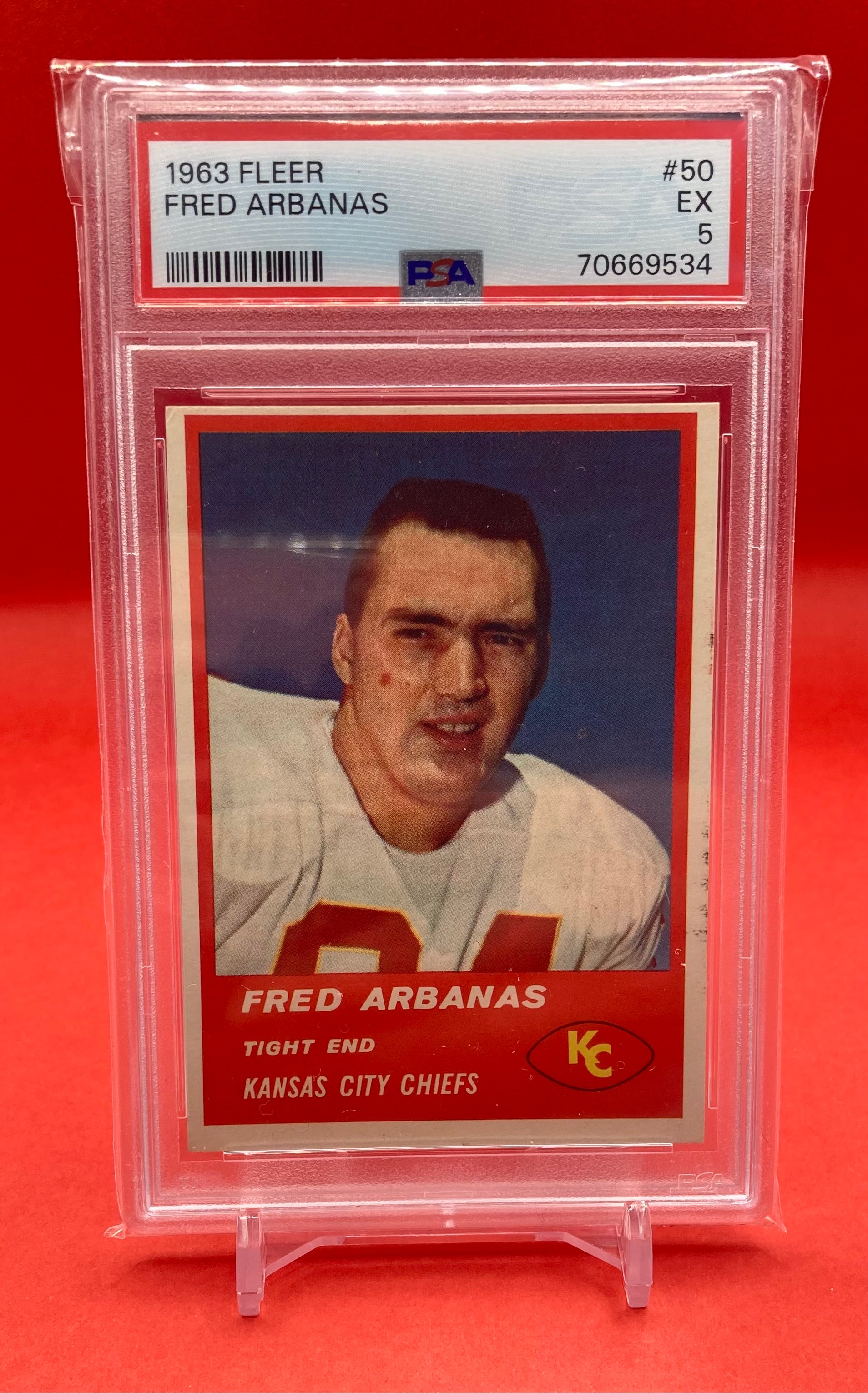 1963 #50 FRED ARBANAS FLEER - PSA 5 EX – Front Row Sports Cards