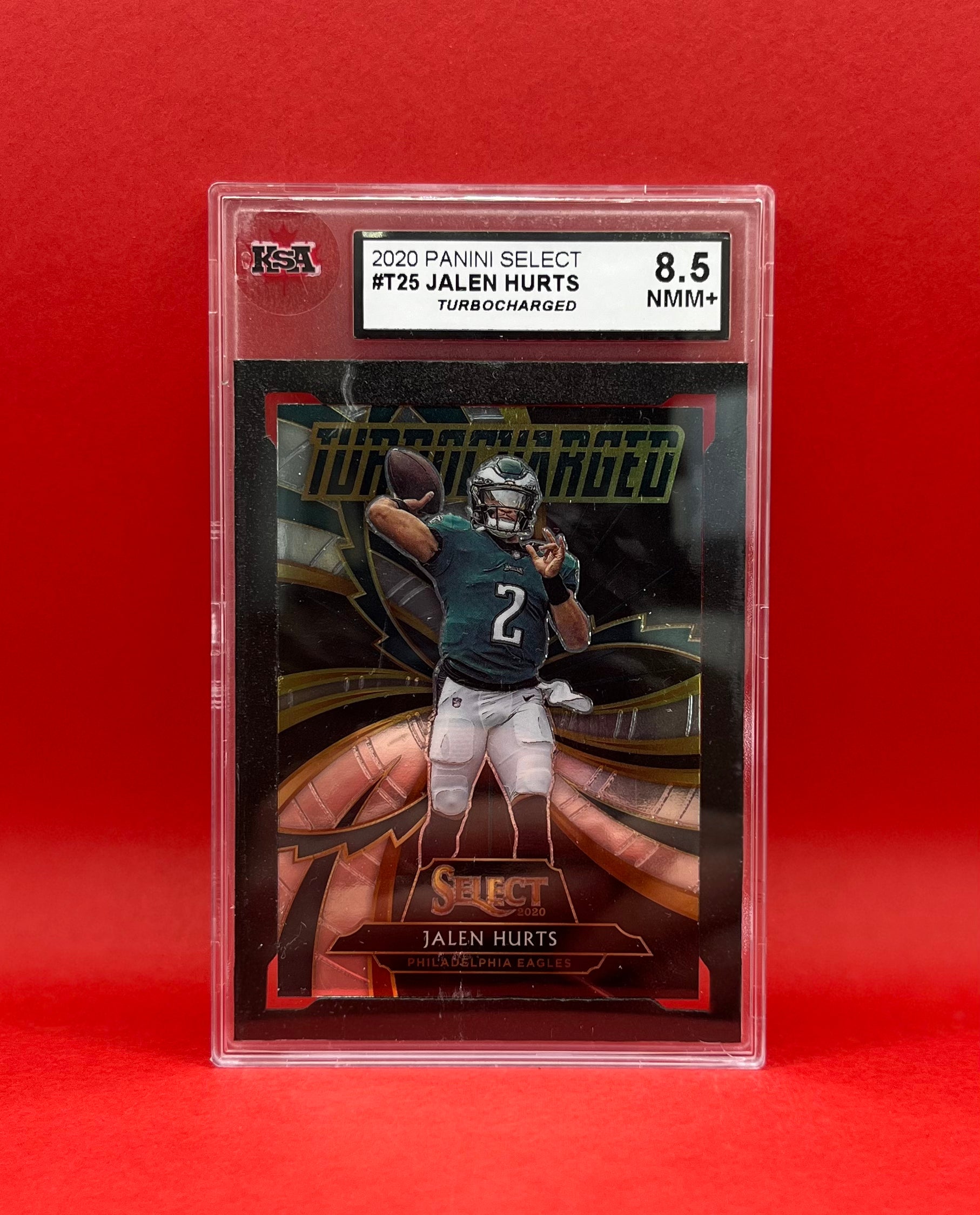 Jalen Hurts Rookie Card 2020 NFL Panini Select Turbocharged 