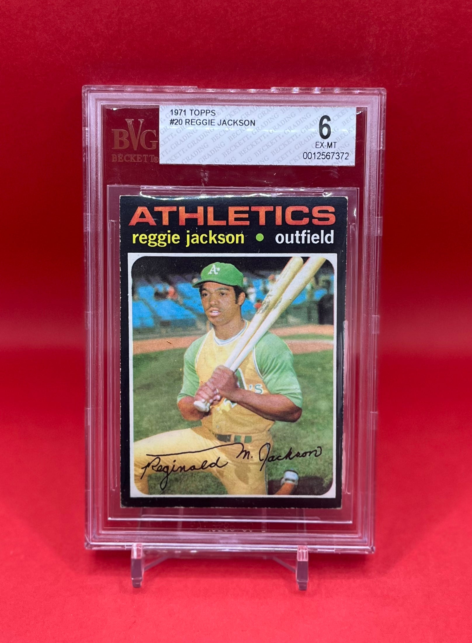 1971 Topps #20 Reggie Jackson EX 