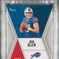 2018 #TTM5 JOSH ALLEN PANINI XR 6/10 POP 1 NONE HIGHER - PSA 8 NM -MT