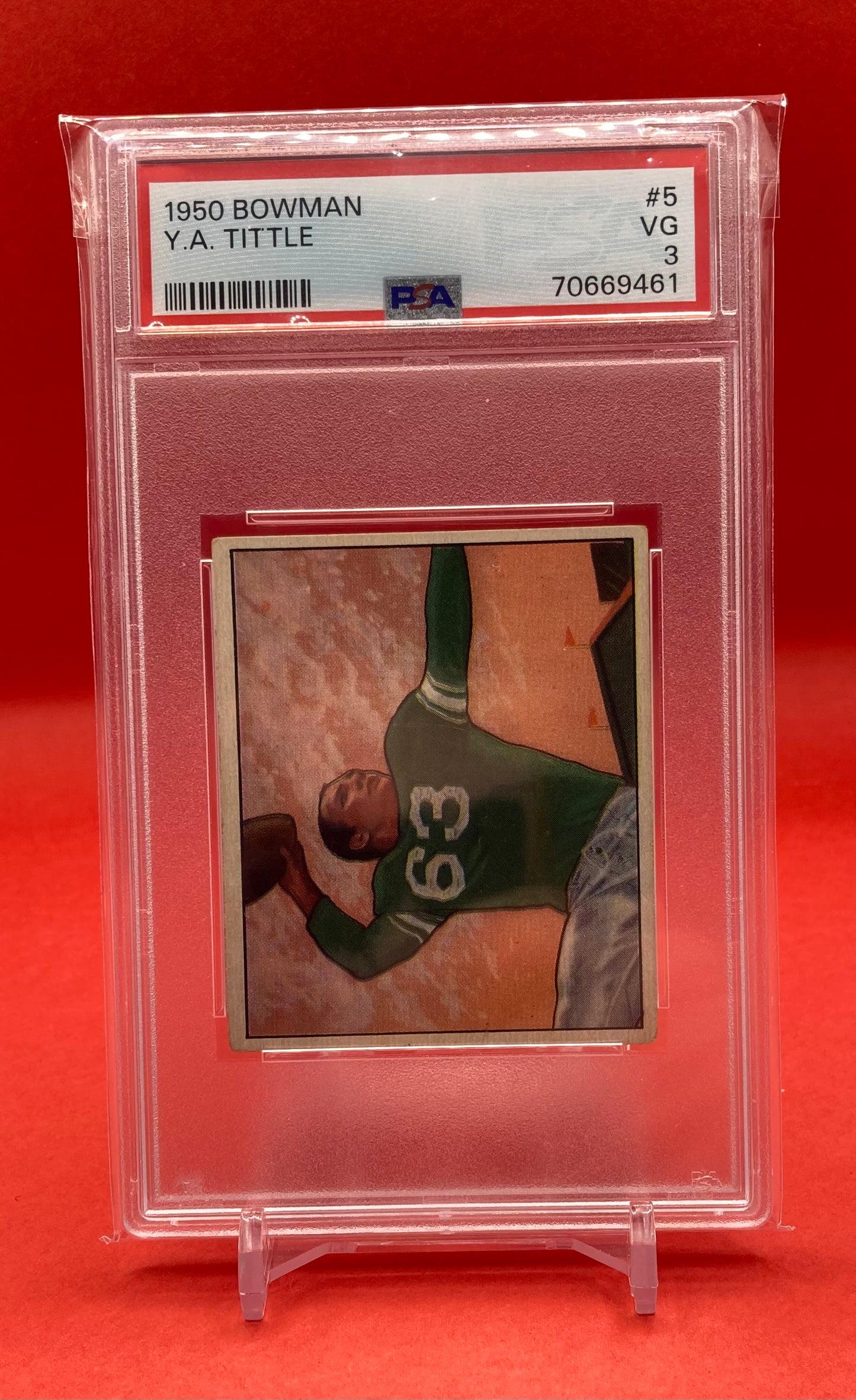 1950 #5 Y.A. TITTLE BOWMAN - PSA 3 VG