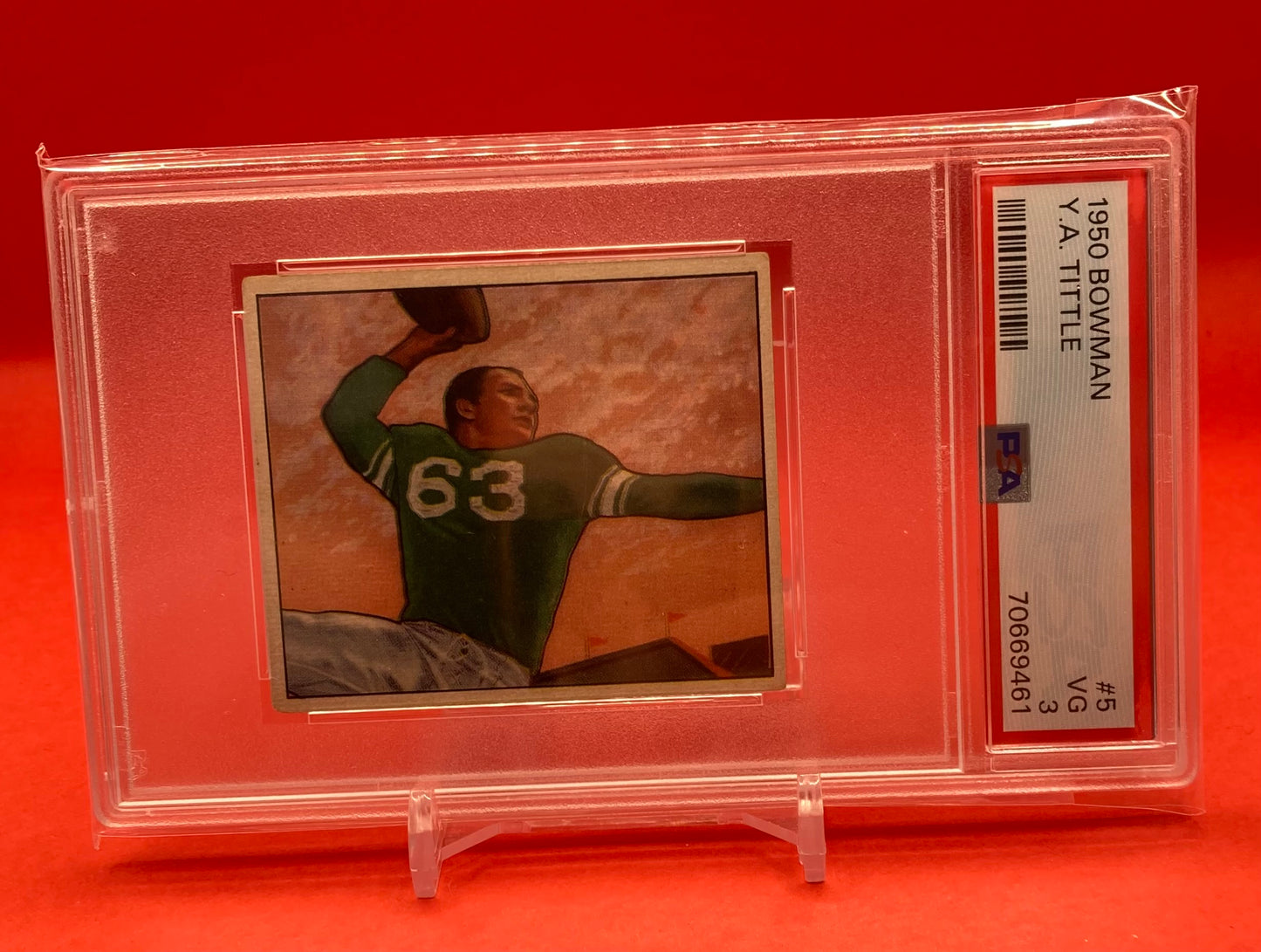 1950 #5 Y.A. TITTLE BOWMAN - PSA 3 VG