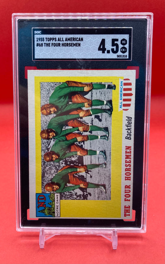 1955 #68 THE FOUR HORSEMEN TOPPS ALL AMERICAN - SGC 4.5 VG EX