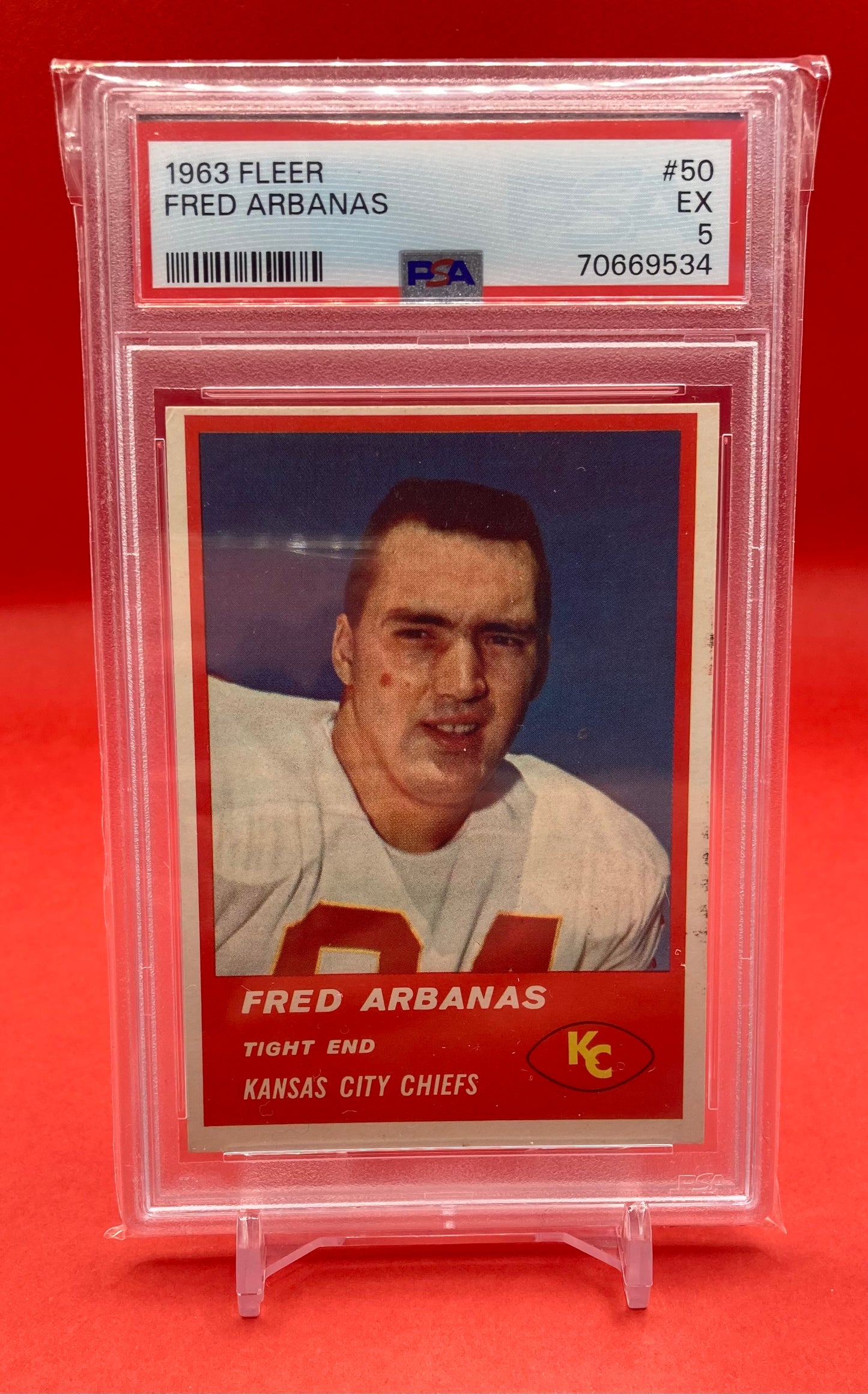 1963 #50 FRED ARBANAS FLEER - PSA 5 EX