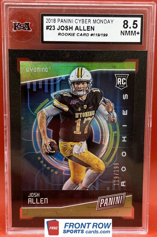 2018 #23 JOSH ALLEN ROOKIE PANINI CYBER MONDAY 119/199 - KSA 8.5 NMM+