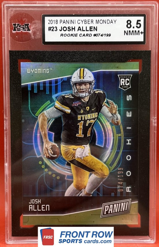 2018 #23 JOSH ALLEN PANINI CYBER MONDAY 74/199 - KSA 8.5 NMM+