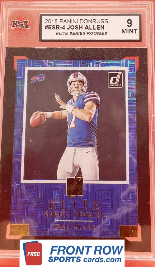 2018 #ESR-4 JOSH ALLEN PANINI DONRUSS - KSA 9 MINT