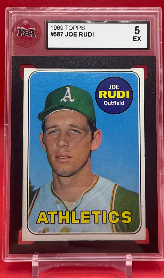 1969 TOPPS JOE RUDI - KSA 5 EX