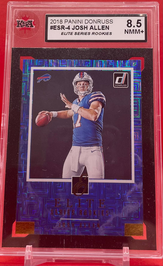 2018 #ESR-4 JOSH ALLEN PANINI DONRUSS ELITE SERIES - KSA 8.5 NMM+