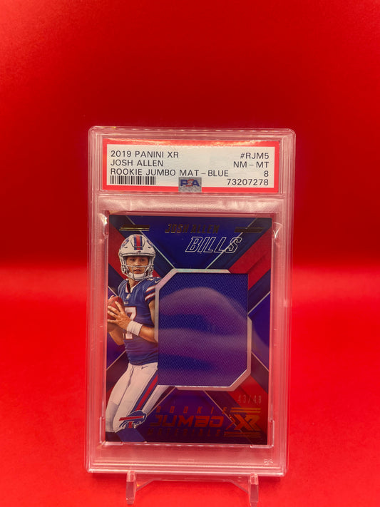 2019 #RJM5 JOSH ALLEN PANINI XR 43/49 POP 1 NONE HIGHER - PSA 8 NM-MT