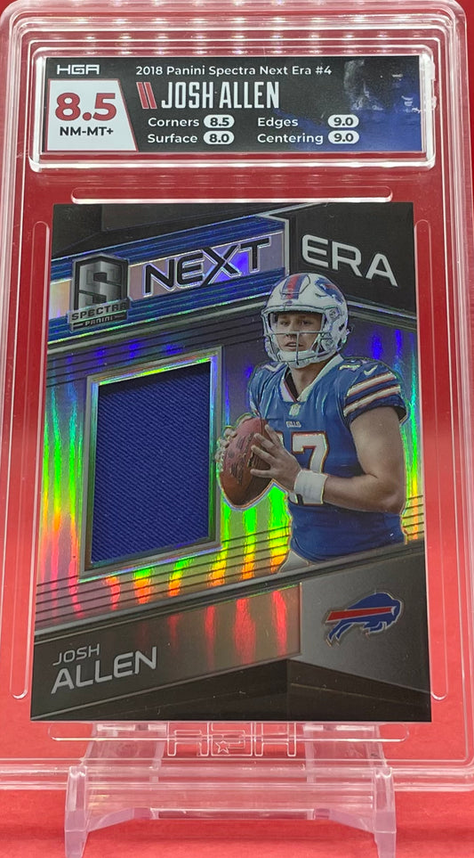 2018 #4 JOSH ALLEN PANINI SPECTRA 109/199 - HGA 8.5 NM-MT+