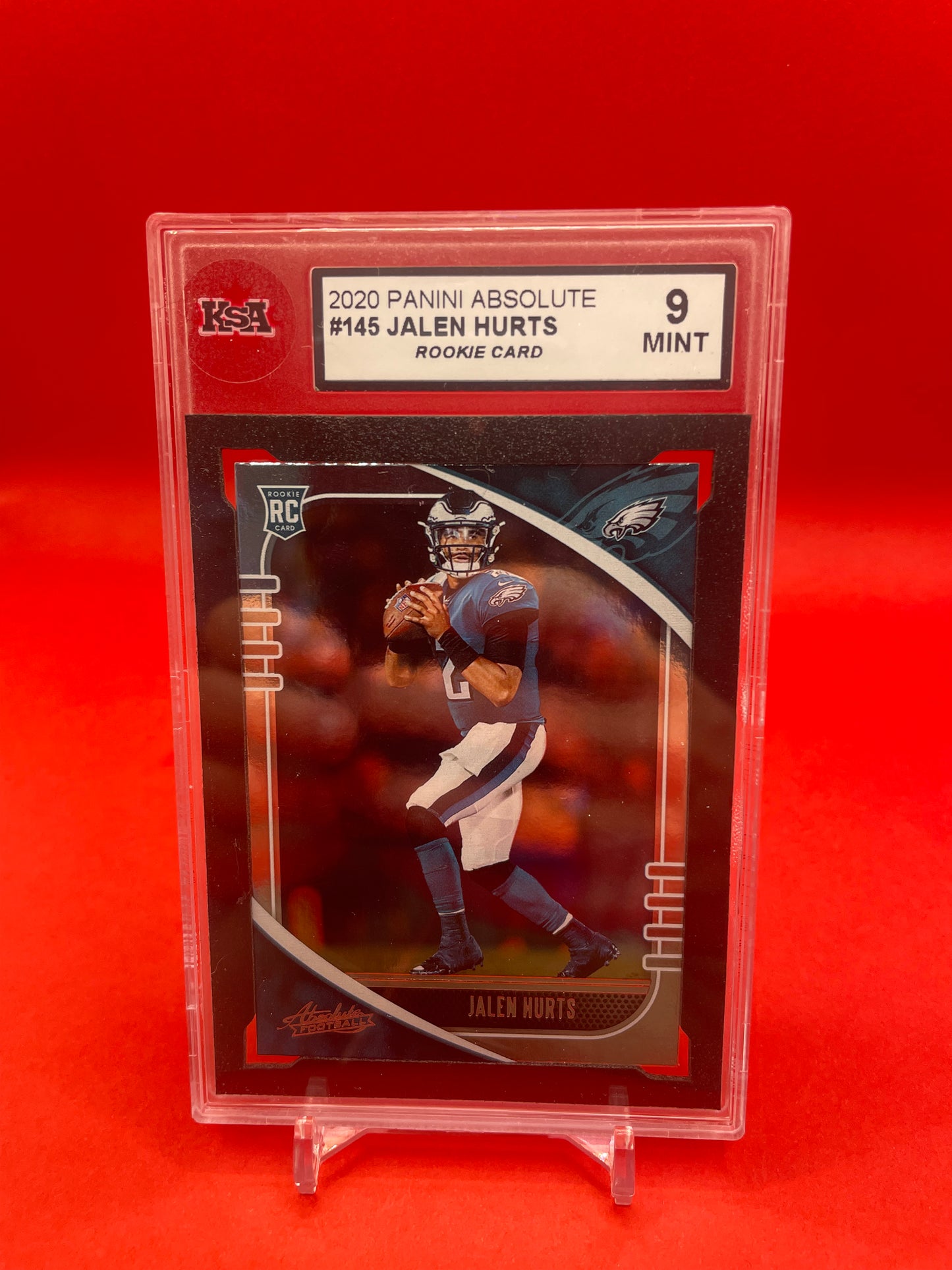 2020 #145 JALEN HURTS PANINI ABSOLUTE - KSA 9 MINT