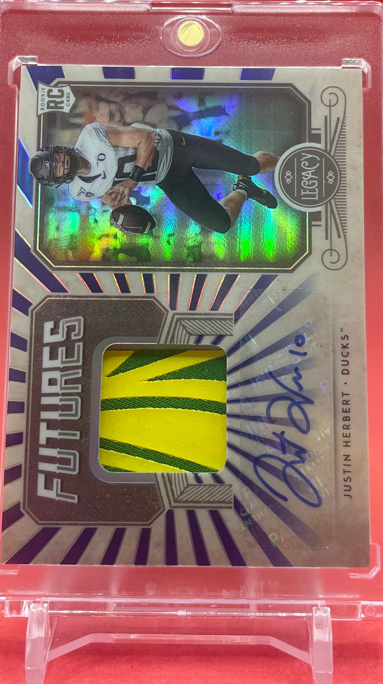 2020 JUSTIN HERBERT PANINI LEGACY AUTO RC! 3/25