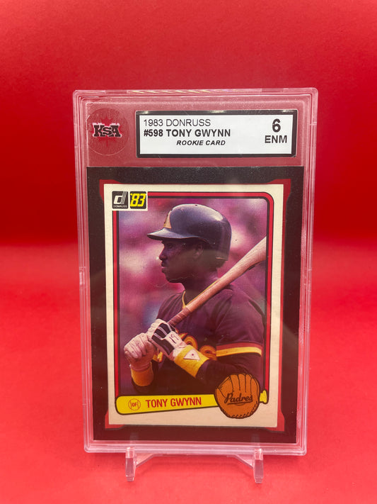 1983 TONY GWYNN DONRUSS ROOKIE CARD- KSA 6 ENM