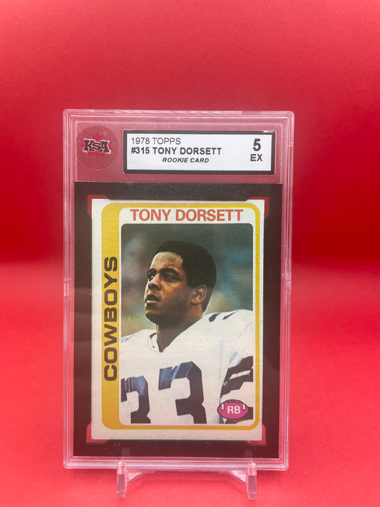 1978 TOPPS TONY DORSETT ROOKIE CARD- KSA 5 EX