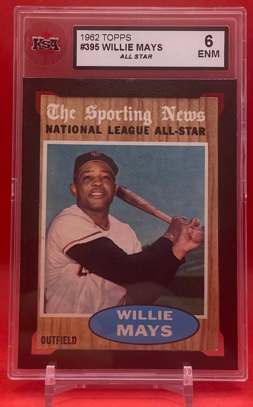 1962 TOPPS WILLIE MAYS- KSA 6 ENM