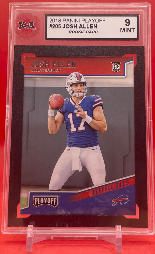 2018 #205 JOSH ALLEN PANINI PLAYOFF - KSA 9 MINT