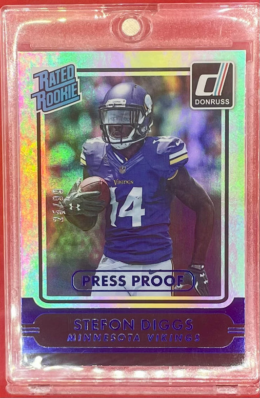 2015 STEFON DIGGS RATED ROOKIE PRESS PROOF 25/99