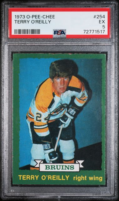 1973 TERRY O’REILLY O-PEE-CHEE RC- PSA 5 EX