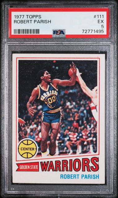 1977 ROBERT PARISH TOPPS HOF RC- PSA 5 EX