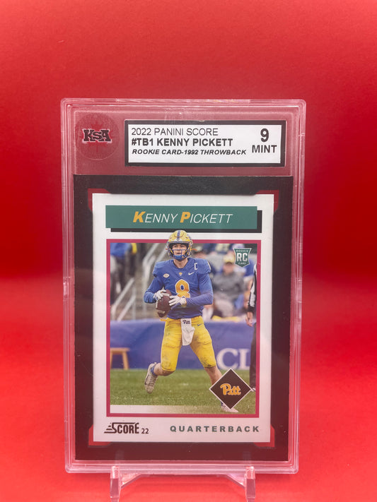 2022 PANINI SCORE KENNY PICKETT ROOKIE CARD THROWBACK - KSA 9 MINT