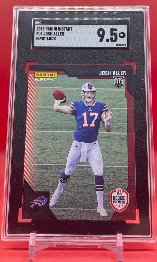 2018 #FL5 JOSH ALLEN PANINI INSTANT 1/393 - SGC 9.5 MT+