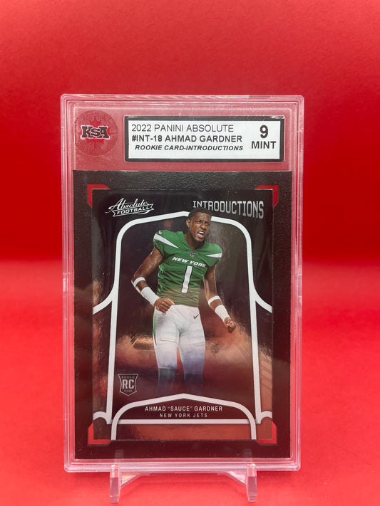 2022 AHMAD GARDNER PANINI ABSOLUTE ROOKIE CARD- INTRODUCTIONS- KSA 9 MINT