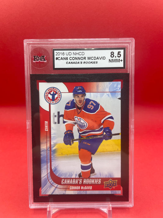 2016 CONNOR MCDAVID UD NHCD CANADA’S ROOKIES - KSA 8.5 NMM+