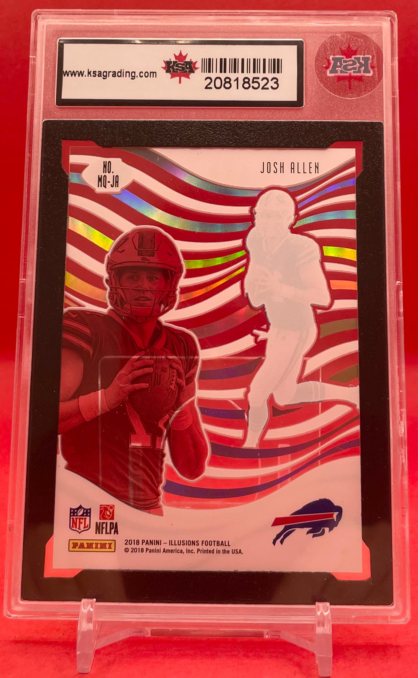 2018 #MQ-JA JOSH ALLEN PANINI ILLUSIONS MYSTIQUE - KSA 9.5 NGM