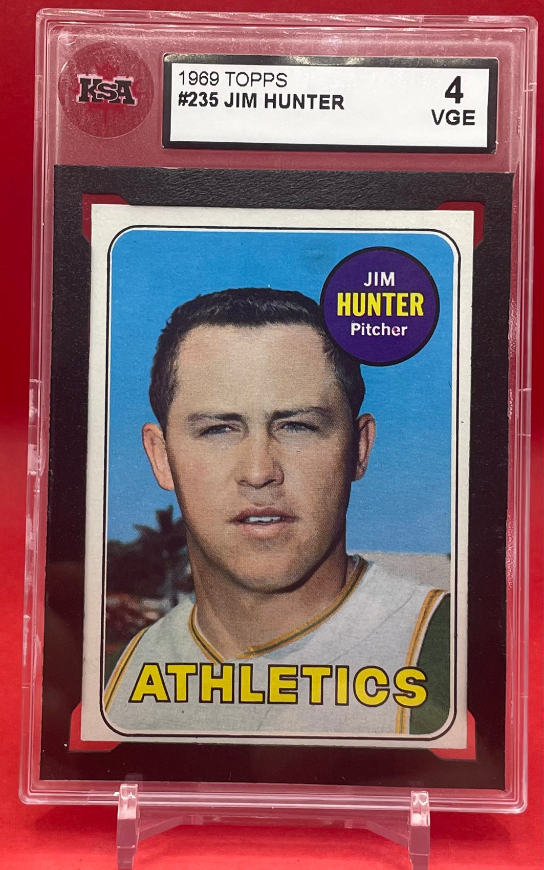 1969 TOPPS JIM HUNTER- KSA 4 VGE