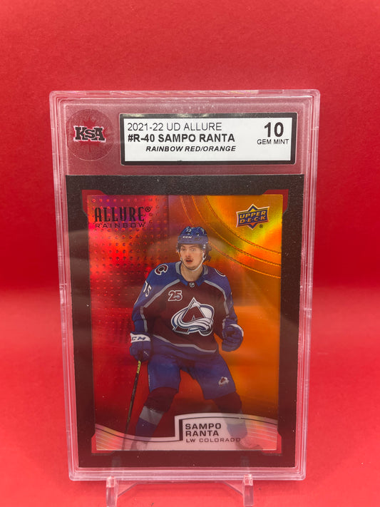 2021 SAMPO RANTA UD ALLURE RAINBOW RED/ORANGE - KSA 10 GEM MINT