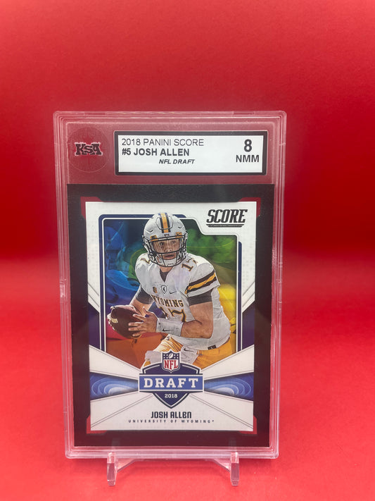 2018 JOSH ALLEN PANINI SCORE NFL DRAFT - KSA 8 NMM