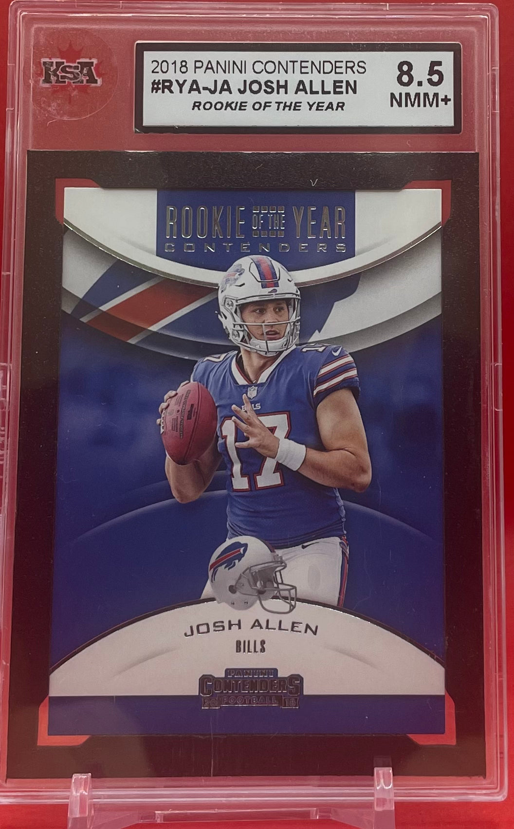 2018 #RYA-JA JOSH ALLEN PANINI CONTENDERS - KSA 8.5 NMM+