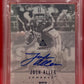 2018 JOSH ALLEN PANINI LUMINANCE ROOKIE INK AUTO- BLUE /75 - PSA 8 NM-MT