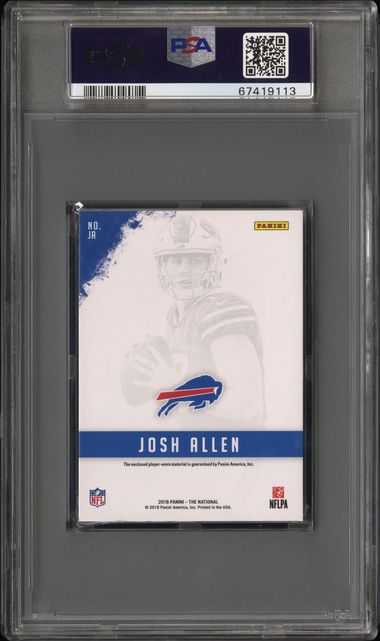 2018 #JA JOSH ALLEN PANINI 04/10 - PSA 9 MINT