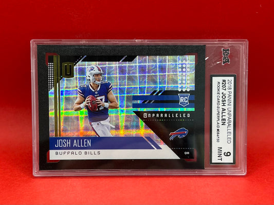 2018 #207 JOSH ALLEN PANINI UNPARALLELED 084/150 - KSA 9 MINT