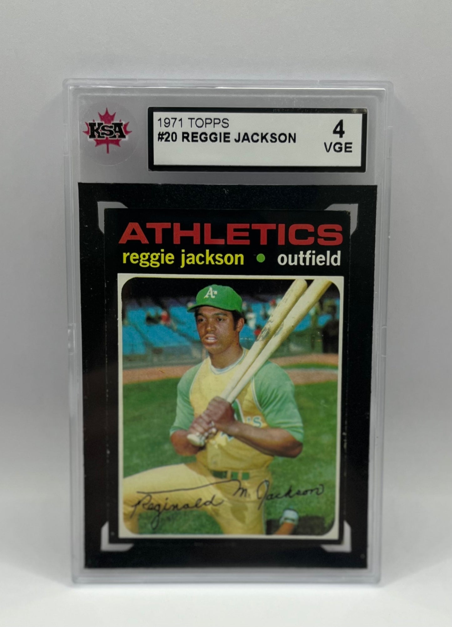 1971 #20 REGGIE JACKSON TOPPS - KSA 4 VGE