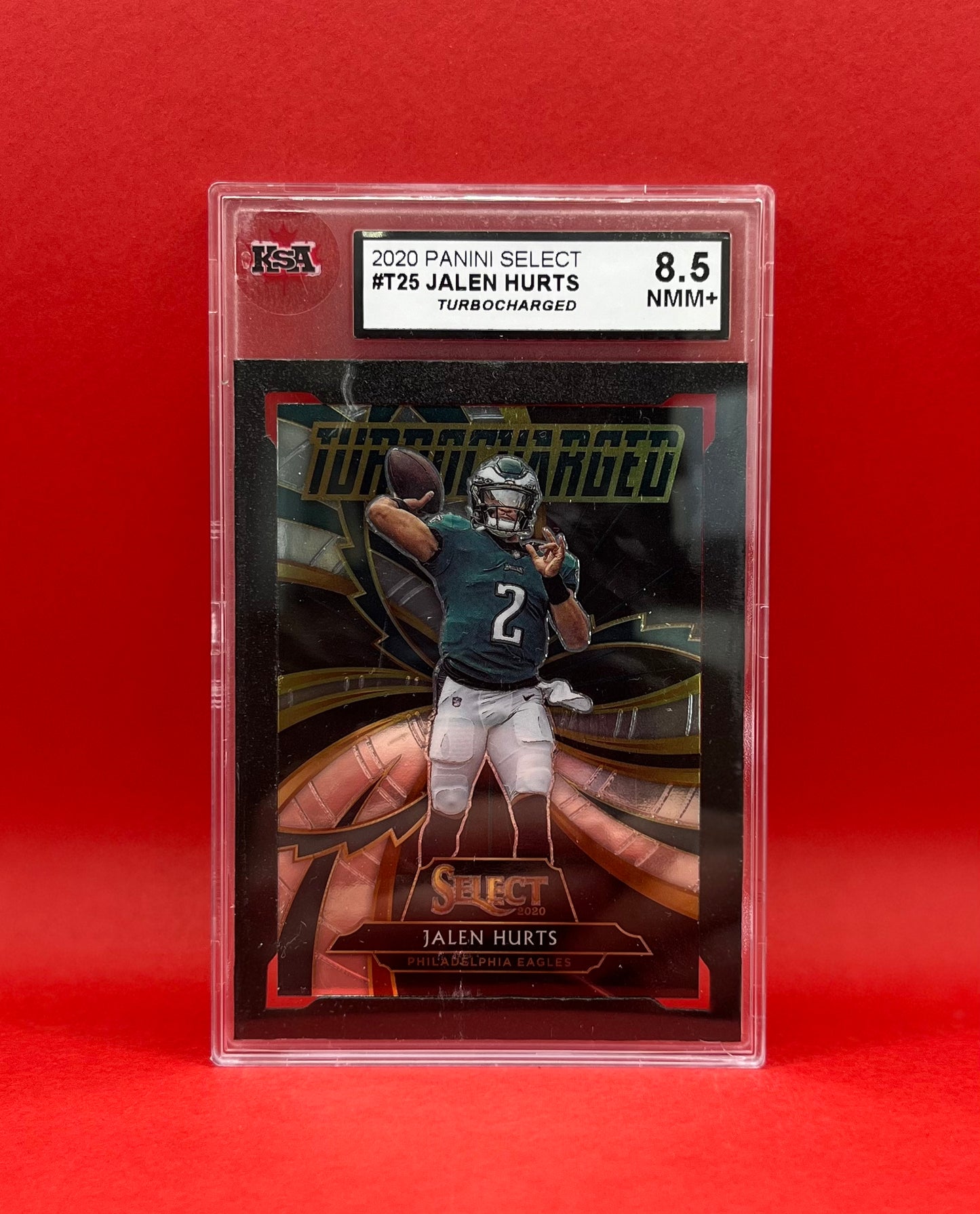 2020 #T25 JALEN HURTS PANINI SELECT TURBOCHARGED - KSA 8.5 NMM+