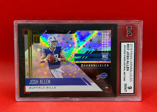 2018 #207 JOSH ALLEN PANINI ASTRAL UNPARALLELED 71/200 - KSA 9 MINT