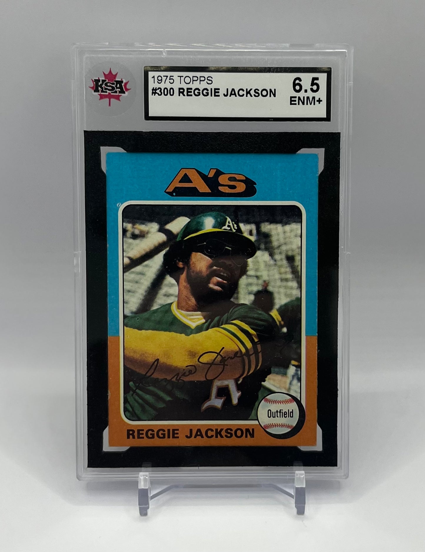 1975 #300 REGGIE JACKSON TOPPS - KSA 6.5 ENM+