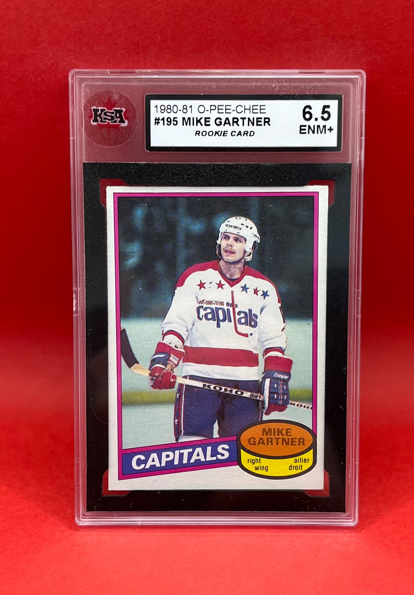 1980-81 #195 MIKE GARTNER O-PEE-CHEE - KSA 6.5 ENM+