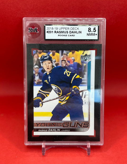 2018-19 #201 RASMUS DAHLIN UPPER DECK - KSA 8.5 NMM+