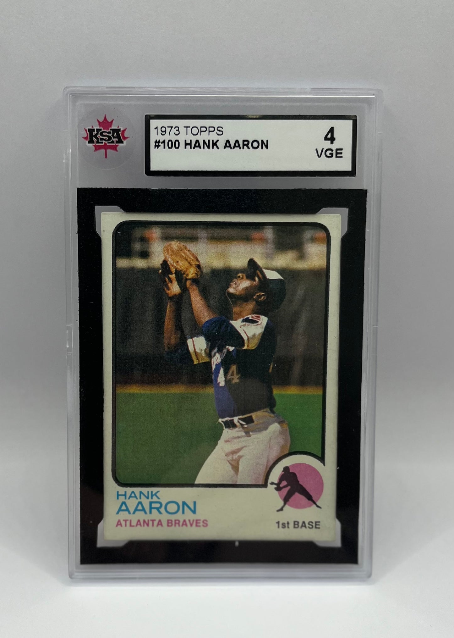 1973 #100 HANK AARON TOPPS - KSA 4 VGE