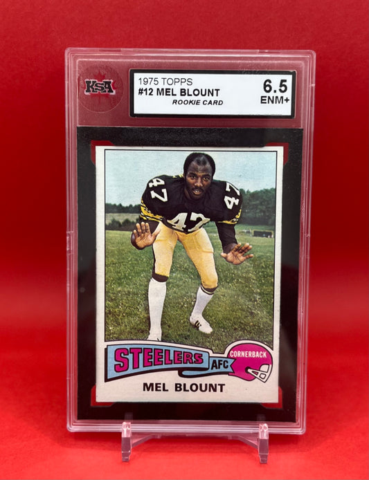 1975 #12 MEL BLOUNT TOPPS - KSA 6.5 ENM+