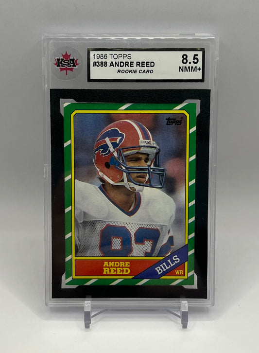 1986 #388 ANDRE REED TOPPS - KSA 8.5 NMM+