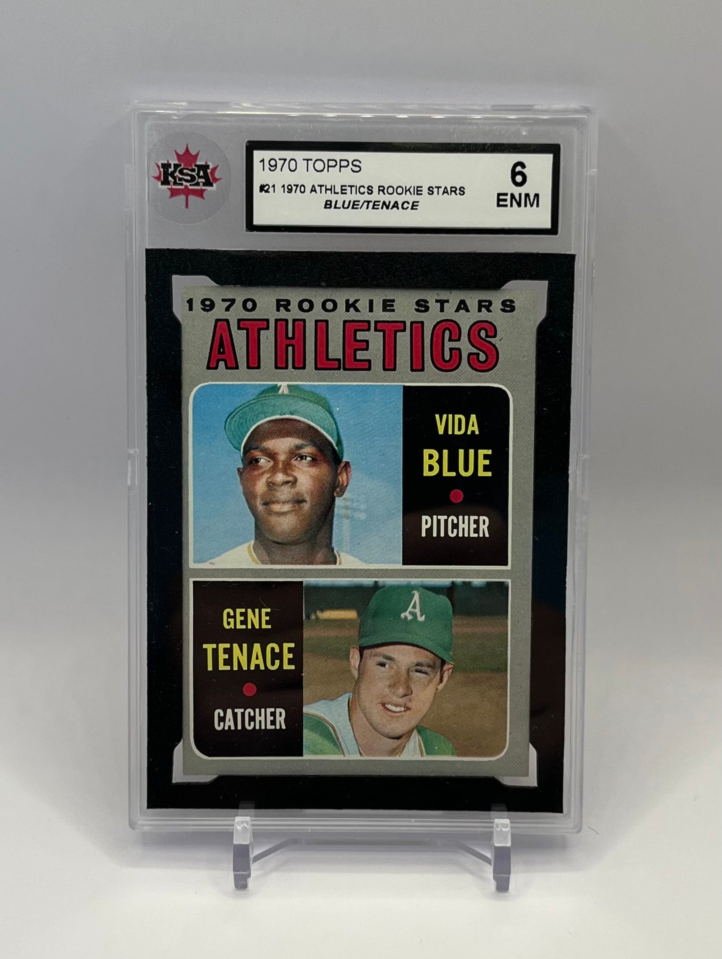 1970 #21 BLUE/TENACE TOPPS ROOKIE - KSA 6 ENM