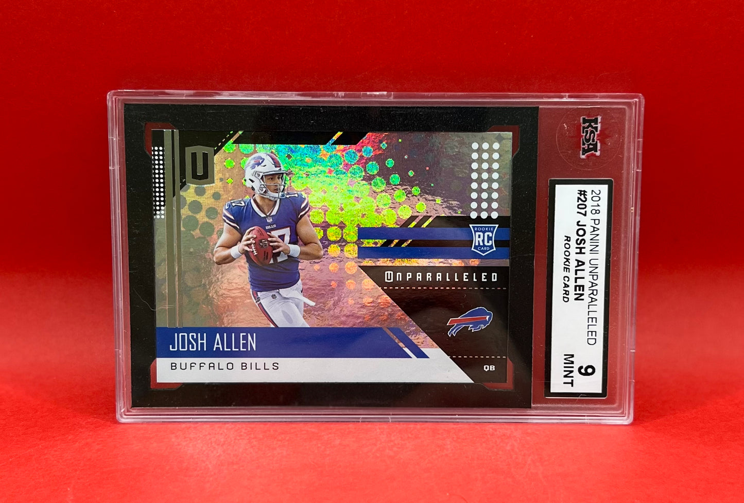 2018 #207 JOSH ALLEN PANINI UNPARALLELED - KSA 9 MINT