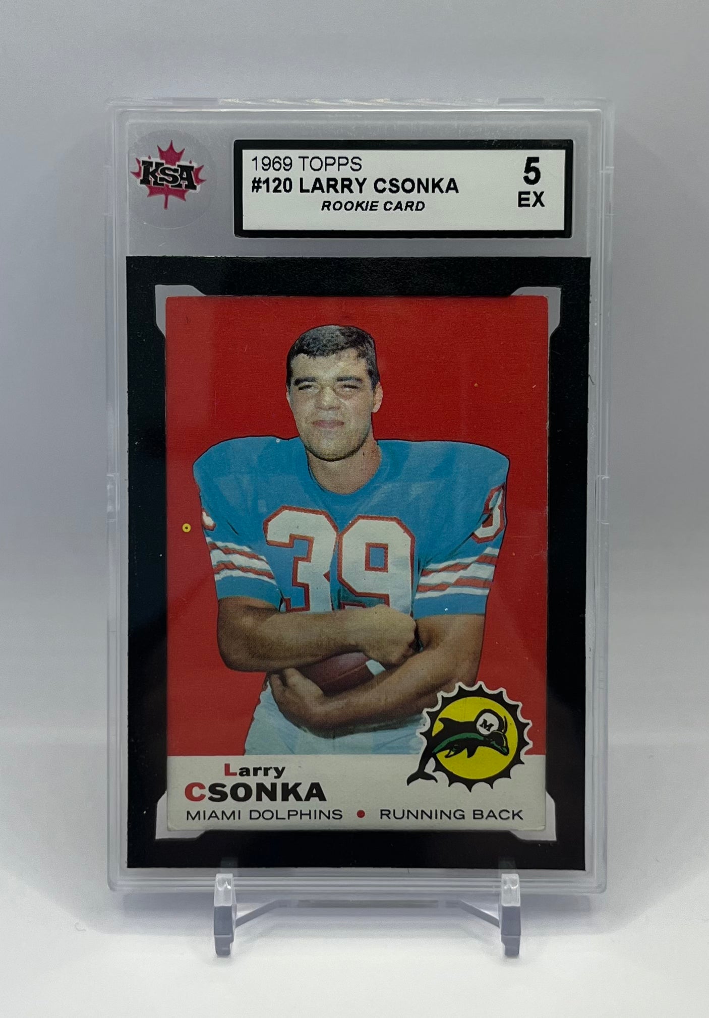 1969 #120 LARRY CSONKA TOPPS - KSA 5 EX