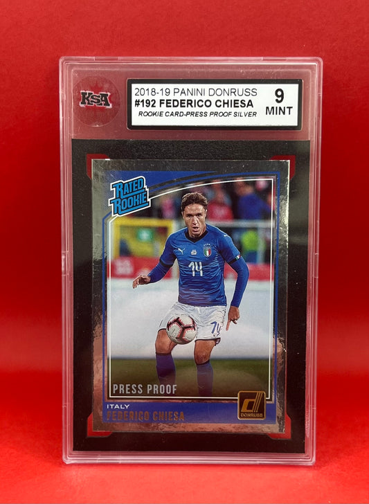 2018-19 #192 FEDERICO CHIESA PANINI DONRUSS PRESS PROOF SILVER - KSA 9 MINT