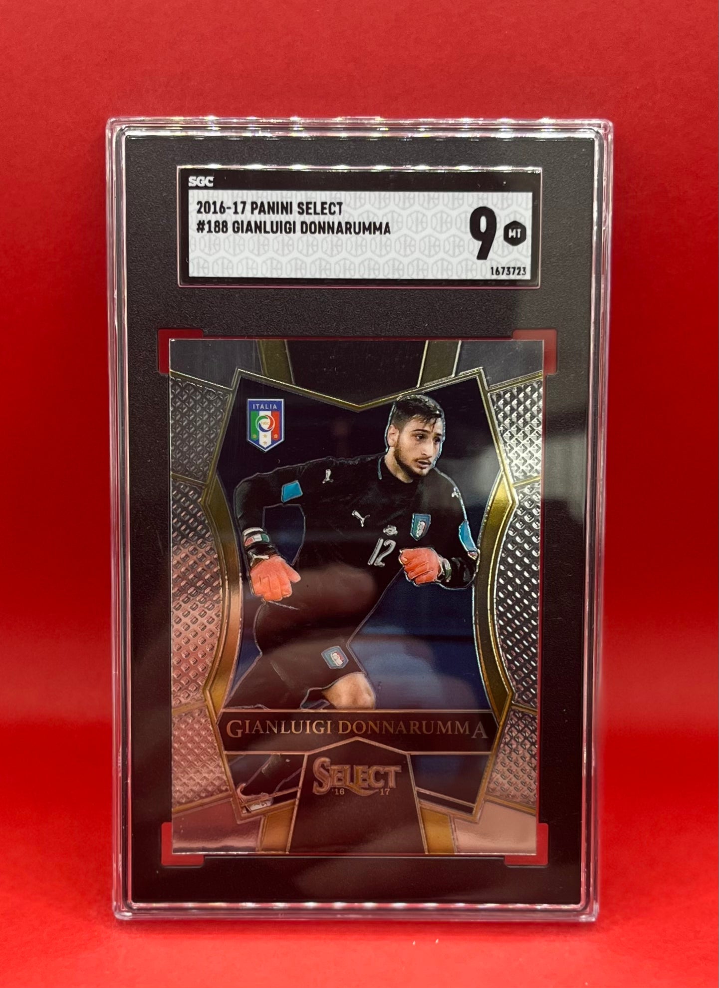 2016-17 #188 GIANLUIGI DONNARUMMA PANINI SELECT - SGC 9 MT